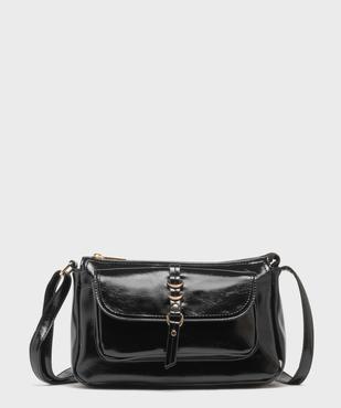Sac à bandoulière en matière vernie femme vue1 - GEMO (ACCESS) - GEMO