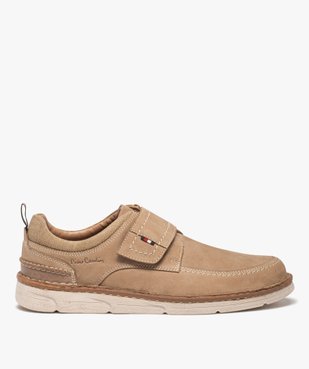 Derbies à scratch dessus cuir suédé homme - Pierre Cardin vue1 - PIERRE CARDIN CONFORT - GEMO