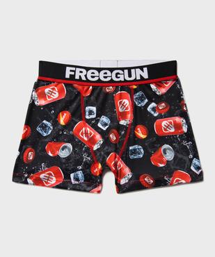 Boxer en microfibre imprimé fantaisie garçon - Freegun vue1 - FREEGUN - GEMO