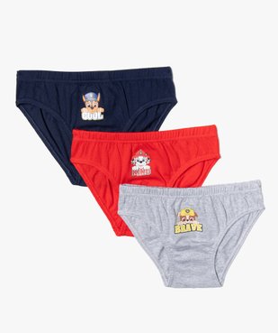 Slips garçon à motifs (lot de 3) - Pat Patrouille vue1 - PAT PATROUILLE - GEMO