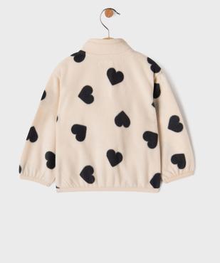 Sweat zippé polaire bébé fille vue3 - GEMO(BEBE DEBT) - GEMO