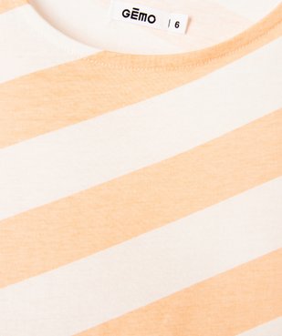 Robe fille sans manches à motifs vue2 - GEMO 4G FILLE - GEMO