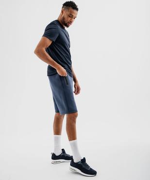 Bermuda de sport avec poches zippées homme vue4 - GEMO (HOMME) - GEMO