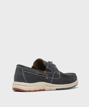 Chaussures bateau dessus cuir homme - Tanéo vue4 - TANEO GEMO FOR GOOD - GEMO