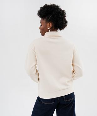 Sweat col montant zippé femme - LuluCastagnette vue3 - LULU CASTAGNETTE G4G D - GEMO