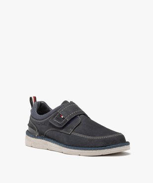 Derbies à scratch dessus cuir suédé homme - Pierre Cardin vue2 - PIERRE CARDIN CONFORT - GEMO