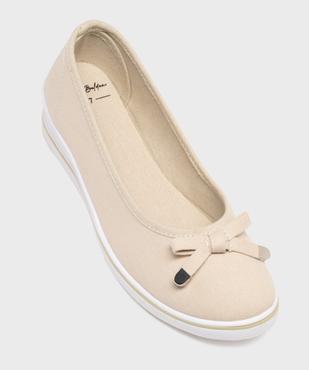 Escarpins femme en toile unis à semelle contrastante vue5 - VALENTINA BALDA - GEMO