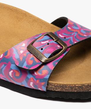 Mules femme à semelle liège et bride ajustable vue6 - GEMO 4G FEMME - GEMO