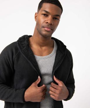 Veste polaire homme zippée à capuche et doublure chaude vue2 - KENSINGTON - GEMO