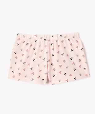Pyjashort avec motif cerises fille vue3 - GEMO 4G FILLE - GEMO