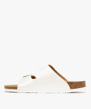 Mules pailletées avec semelle intérieure cuir à reliefs ergonomiques femme vue3 - FOLLOW ME G4G - GEMO