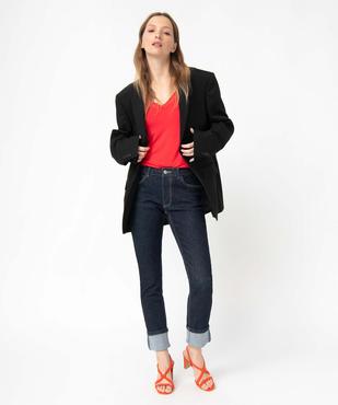 Débardeur avec col V en dentelle femme vue5 - GEMO 4G FEMME - GEMO