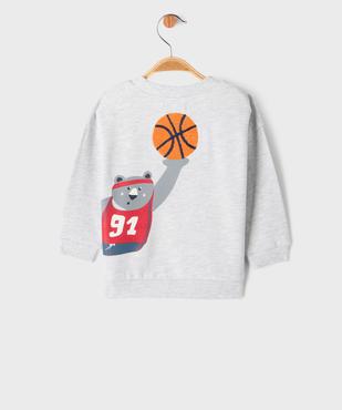 Sweat ample à motifs sportifs bébé garçon vue3 - GEMO(BEBE DEBT) - GEMO