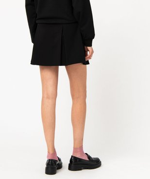Jupe trapèze courte à plis creux femme vue3 - GEMO(FEMME PAP) - GEMO