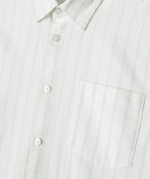 Chemise manches longues en coton rayé garçon vue2 - GEMO (JUNIOR) - GEMO