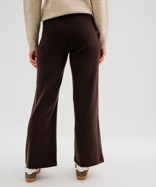 Pantalon wide leg maille femme vue3 - GEMO(FEMME PAP) - GEMO