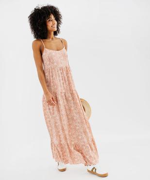 Robe à bretelles style bohème femme vue1 - GEMO 4G FEMME - GEMO