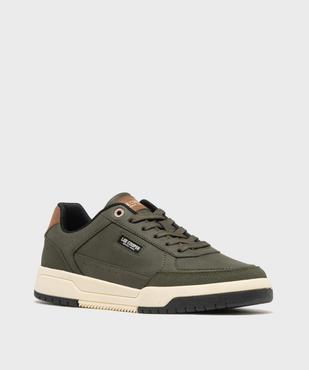 Baskets basses unies à lacets homme - Lee Cooper vue2 - LEE COOPER - GEMO
