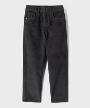 Pantalon straight velours garçon vue1 - GEMO (ENFANT) - GEMO