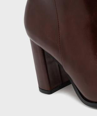Boots à talon haut et bout pointu unies femme vue6 - FOLLOW ME - GEMO