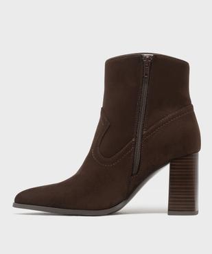Boots à talon western femme vue3 - FOLLOW ME - GEMO