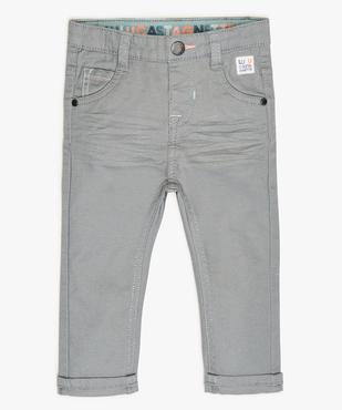 Pantalon bébé garçon en coton stretch - Lulu Castagnette vue1 - LULUCASTAGNETTE - GEMO