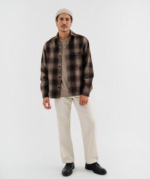 Surchemise à carreaux homme vue5 - GEMO (HOMME) - GEMO