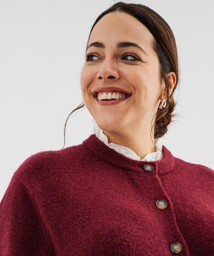 Gilet avec col chemise femme grande taille vue2 - GEMO (G TAILLE) - GEMO