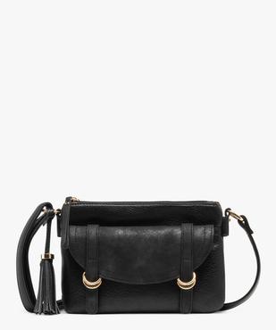 Sac besace multipoche à rabat brillant femme vue1 - GEMO (ACCESS) - GEMO