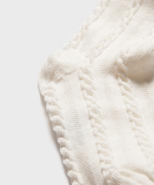 Collant chaud torsadé bébé fille vue2 - GEMO 4G BEBE - GEMO