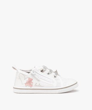 Baskets bébé fille zippées en toile brillante – LuluCastagnette vue1 - LULU CASTAGNETT - GEMO
