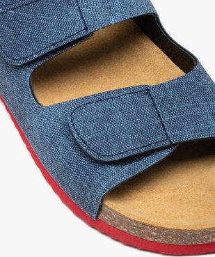 Sandales garçon imitation denim à brides scratch vue6 - GEMO (ENFANT) - GEMO