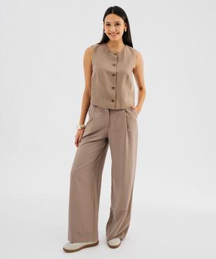 Gilet de costume sans manches femme vue5 - GEMO 4G FEMME - GEMO