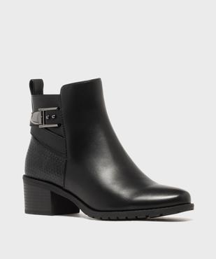 Boots à talon avec brides fantaisie sur la tige femme - Valentina Baldano vue2 - VALENTINA BALDA - GEMO