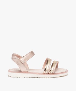 Sandales fille à brides brillantes et pailletées vue1 - GEMO (ENFANT) - GEMO