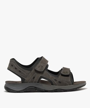 Sandales homme sport unies à scratch vue7 - G'FLEX - GEMO