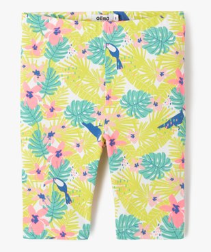 Leggings court à motifs exotiques fille vue1 - GEMO 4G FILLE - GEMO