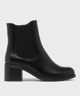 Boots Chelsea zippées à talon haut femme - Valentina Baldano vue1 - VALENTINA BALDA - GEMO