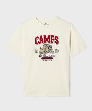Tee-shirt manches courtes avec motif garçon - Camps United vue1 - CAMPS GEMO FOR GOOD - GEMO