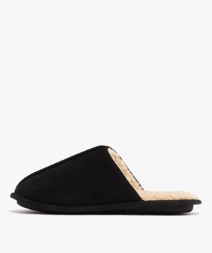 Chaussons homme mules fourrées sherpa et dessus en velours - Chevignon vue3 - CHEVIGNON - GEMO