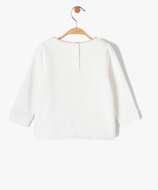 Sweat bébé fille molletonné avec motif animalier vue4 - GEMO(BEBE DEBT) - GEMO