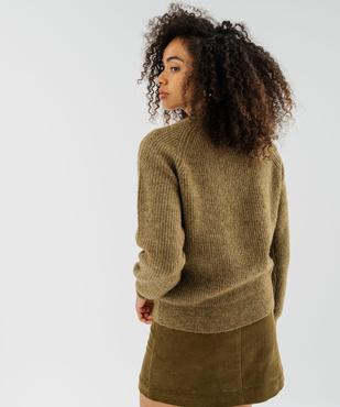 Pull col rond festonné femme vue4 - GEMO 4G FEMME - GEMO