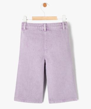Pantalon large en toile denim bébé fille vue4 - GEMO(BEBE DEBT) - GEMO