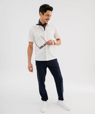 Chemise manches courtes en maille piquée fluide homme vue4 - GEMO (HOMME) - GEMO