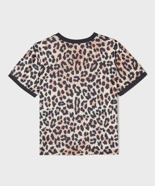 Tee-shirt de sport à motif léopard fille vue3 - GEMO (JUNIOR) - GEMO