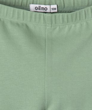 Legging uni en maille résistante bébé fille vue4 - GEMO(BEBE DEBT) - GEMO
