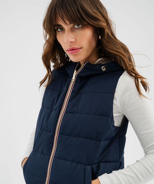 Doudoune sans manches réversible à capuche femme vue7 - GEMO 4G FEMME - GEMO