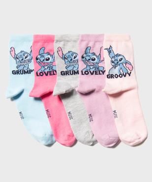 Chaussettes hautes imprimées Stitch fille (lot de 5) - Disney vue1 - LILO & STITCH - GEMO
