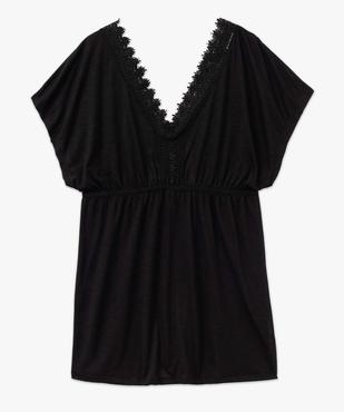 Robe de plage femme avec col en dentelle vue4 - GEMO (PLAGE) - GEMO