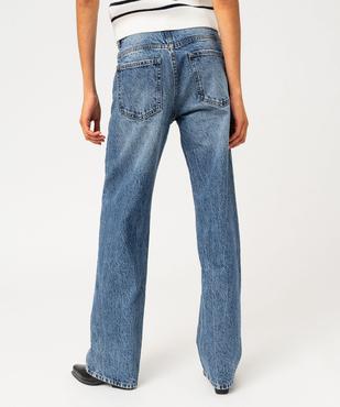Jean Regular pleine longueur taille haute femme vue3 - GEMO 4G FEMME - GEMO